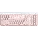 Logicool(ロジクール) 静音 Bluetooth ワイヤレスキーボード K580RO ローズ 超薄型 小型 Unifying テンキー 無線 Windows Mac iPad iOS Android Chrome Surface K580 国