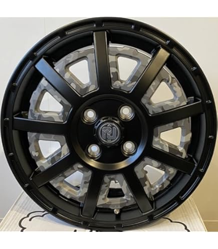 Amazon | 【中古ホイール 13インチ】【ブラックレーシング エイト