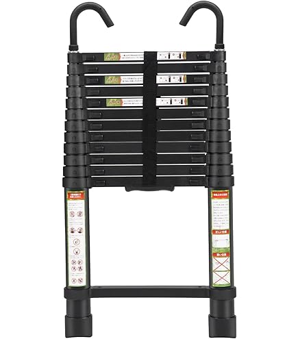 伸縮はしご 最長2.9m 耐荷重150kg 自動ロック 楽天市場】伸縮はしご はしご 2.9m+2.9m 最長5.8m 耐荷重150kg