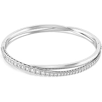 【新品未使用・箱付】SWAROVSKI バングルMサイズ シルバー 定価2.4万 Amazon | Swarovski スワロフスキー Twist Rows クリスタル