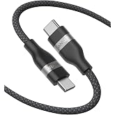 Anker USB-C & USB-C ケーブル (1.8m, 240W, 高耐久ナイロン) ブラック | type-c タイプCケーブル / USB PD対応 MacBook Pro iPhone 18 / 17 / 16シリーズ Galaxy i
