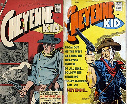 Cheyenne Kid. Issues 8 and 18. Through gunsmoke and outlaw's lead. From out the west crashes the greatest fighter of all time. Golden Age Digital Comics Wild West Western. (English Edition)の表紙