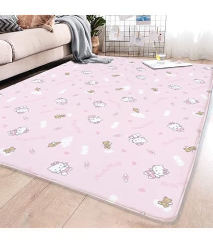 ハローキティ　Hello Kitty　ラグ　カーペット　じゅうたん　サンリオ Amazon｜カーペット ハローキティ ラグマット 絨毯 フロアマット