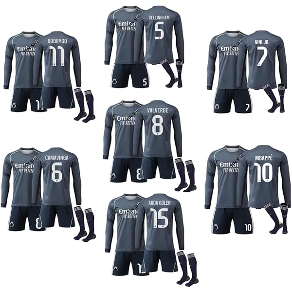 Amazon.co.jp: レアル・マドリード 25/26年 ホームユニフォーム 長袖