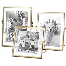 YiPinYin Gold 10x12" Floating Frame Set Of 2 - Metal Tabletop Frames For 5x7" To 8.5x11" Photos - View #10
