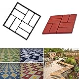 DIY長方形舗装金型　型枠 ガーデン　庭 レンガ 床 セメント 遊歩道 手作り 石畳 舗装 庭づくり 西洋風 歩道 成型 モールド 型