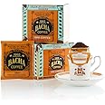 Bacha Coffee | 1910 Fine Flavor, Medium Roast, 12 x 12g Individually Wrapped 100% Arabica Single Serve Filter Bag