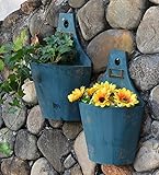 ZENGAI レトロ壁掛け花ラック2個ソリッドウッド壁の花鉢フラワーバスケットフラワー/フラワーバケツ フラワースタンド ( サイズ さいず : 32センチメートル )