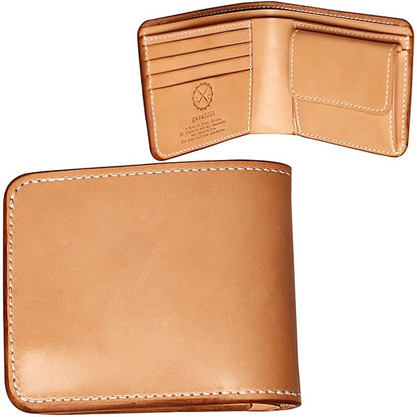 Amazon | [フライングホース] 二つ折り財布 ナチュラル コードバン