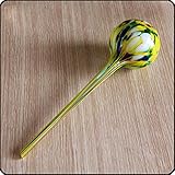 Lautechco 吹きガラス鉢植簡易給水器　花植物給水器　ボトル灌漑システム (カラフル)
