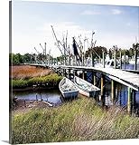 Alan Hausenflockプレミアムシックラップキャンバス壁アート印刷題名Marsh Harbor Square II 36" x 36" 1052511_24_36x36_none