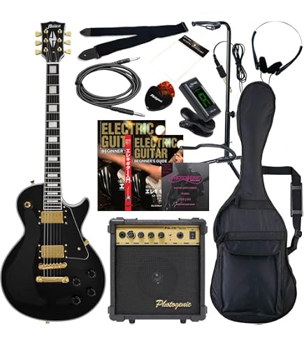Amazon.co.jp: PhotoGenic エレキギター LPタイプ LP-260/BK ブラック