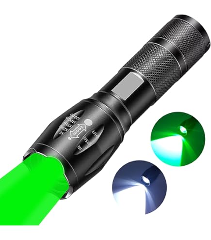 Amazon.co.jp: WindFire 緑色 ライト 緑光LED懐中電灯 超高輝度 強力