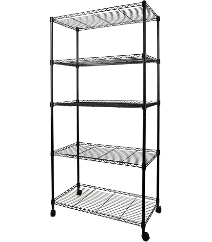Amazon｜ラック スチールラック メタルラック 幅87.5cm 5段 ブラック