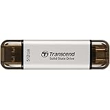 トランセンドジャパン トランセンド ポータブルSSD 512GB 高速 最大1050 MB/s 超小型,軽量11g Type-A/Type-C 両対応 PS4/PS5 動作確認済 USB 10Gbps シルバー TS512GESD310S