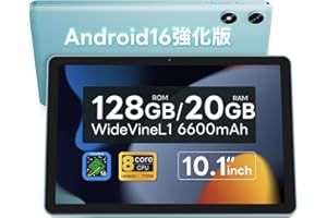 【Android 16強化版】タブレット 10インチ Wi-Fiモデル 128GB/20GB/2TB拡張アンドロイド16 tablet 8コアCPU GPS搭載 widevineL1/Netflix/YouTube対応 6600mAh 顔認識 画面分