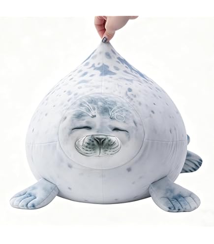 Amazon.co.jp: キュルガ まんまるもちもちクッション 夜は猫といっしょ
