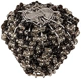 Atlas Homewares 3185 2-Inch Large Beaded Knob from the Bollywood Beauties, Black and White [並行輸入品]