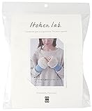 原ウール 編み物キット #17-2 ファーの1目ゴム編みハンドウォーマー (ベージュ)