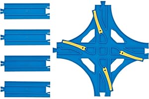 タカラトミー(TAKARA TOMY) プラレール 交差ポイントレール(1/2直線レール4本付) R-14