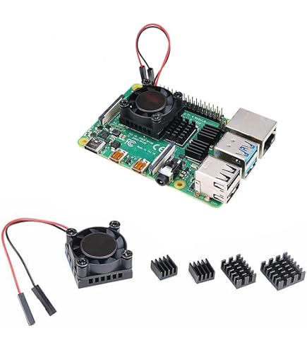 Amazon.co.jp: クリアRaspberry Pi 4 Model B用ファン冷却&銅