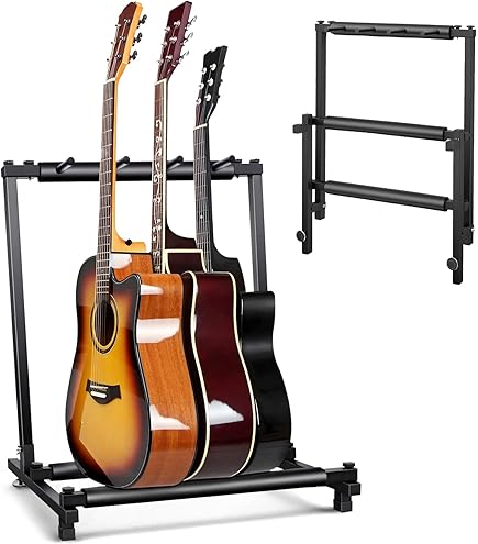 美品☆ HERCULES スタンド ５本 ギタースタンド 5本 複数 折り畳み HERCULES ハーキュレス GS525B 5