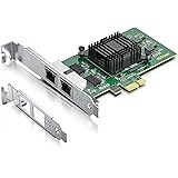 10Gtek 10/100/1000Mbps Gigabit LAN カード,インテル 82576純正ボード(チップ）実装, イーサネット PCI Express ネットワーク カード, デュアル RJ45ポート, PCI-E 2.0 X1,Inte