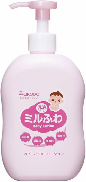 和光堂 ミルふわ低刺激 ベビーミルキーローション ポンプタイプ 300mL - 1