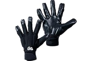 グラブスポーツ パッド付グローブ クロ 一双 アメフト グローブ アメリカンフットボール