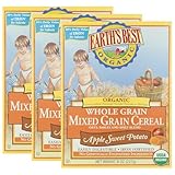 Earth's Best オーガニック ホールグレイン ミックスグレインシリアル(アップル+スイートポテト味)(8oz x 3箱)[海外直送品]
