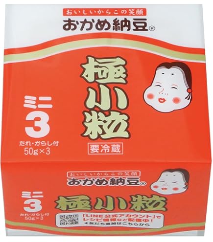 お亀納豆様❣️確認ページ‼️『レトロな気泡入り瓶』一本。 Amazon.co.jp: [冷蔵] タカノフーズ おかめ納豆 極小粒ミニ3 たれ