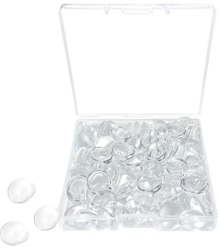 Hilitchi 110-Piece Square Glass Dome Tiles Kit – 5 Sizes (10mm To 30mm) Clear Cabochons For DIY Jewelry & Crafts - View #13