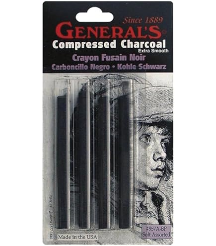 General Pencil Charcoal Set – Kohlezeichnungs-Set Für Anfänger, Mit Weidenkohle-Stiften