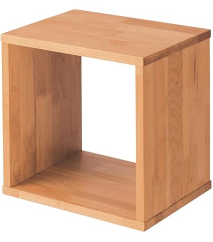 Amazon｜[ベルメゾン] ラック スタッキング 角が丸い 木製 オープン