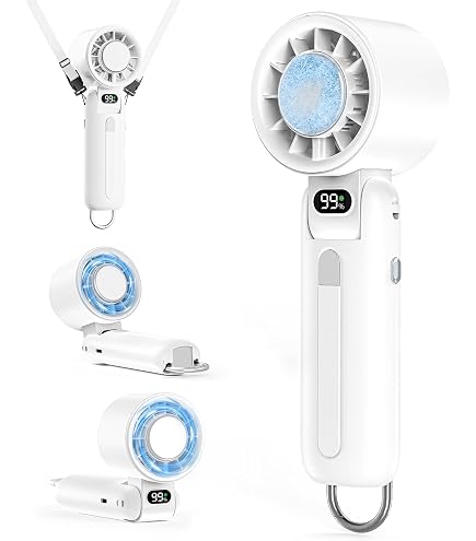 QOOLA ボディークーラー ハンディファン (新品未使用) Amazon.co.jp: マクアケ超コンパクト！ハンズフリーバンド付ハンディ