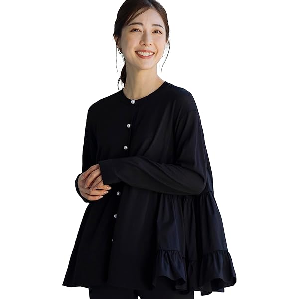 Amazon | [ソーノ] クラシック フローイングフレアブラウス レディース