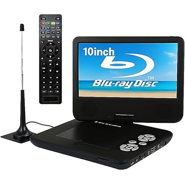 フルセグ搭載　ポータブルDVD・BD・Blu-ray・ブルーレイプレーヤー Amazon | BLUEWIDE 14インチ ポータブルブルーレイプレーヤー