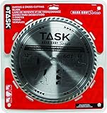 Task Tools T22414 12-Inch Hard Body Carbide Saw Blade, Ripping and Cross Cutting with 1 -Inch Arbor 
