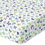 NoJo Beautiful Butterfly Crib Sheet by Crown Crafts by NoJo