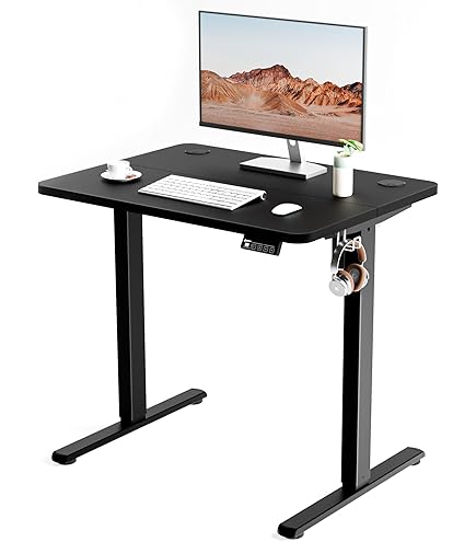 Amazon | 電動式 昇降デスク 幅80×奥行60CM スタンディング上下昇降