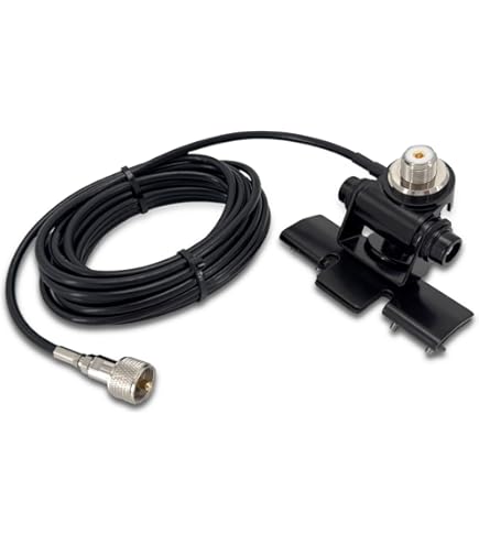 HYS Car Vehicle Mounted Mount Stainless Steel Antenna Car Clip Aerial Hatchback Mounted Walkie-talkie Radio Antenna Compatible With 6.4Ft Of RG-58 Coax Cable - View #12