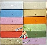 BlueberryShop TERRY TOWELLING FITTED SHEET TODDLER BED BABY COTBED 60 X 120 cm (235" x 47") ( 0-7Yrs