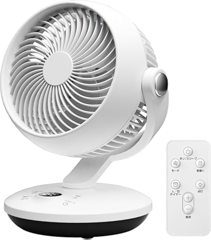 Amazon | サーキュレーター 静音 上下左右首振り DCモーター パワフル