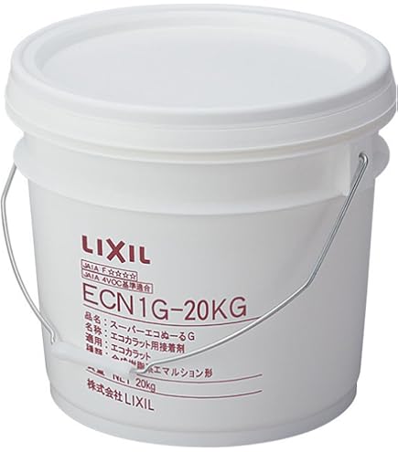 Amazon.co.jp: エコカラット 接着剤□スーパーエコぬーる 20kg LIXIL