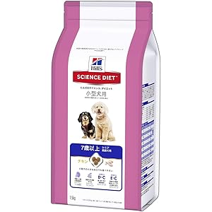 ヒルズ サイエンス・ダイエット ドッグフード 小型犬用 高齢犬用 シニア 7歳以上 チキン 1.5kg