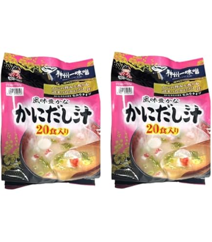 Amazon | 神州一味噌 かに汁20食入り | 神州一味噌 | 味噌汁 通販