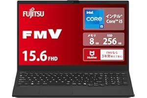 富士通 ノートパソコン FMV WA1/J2 (Win 11/15.6型/Core i5/8GB/SSD 256GB/Officeなし) AHシリーズ FMVWJ2A151_AZ