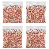 hengu Mini Styrofoam Foamボール家庭用の学校、花柄Foam、ArtsクラフトSupplies Fits for DIYギフト – 0.1 inch-0.18inchアソートカラ