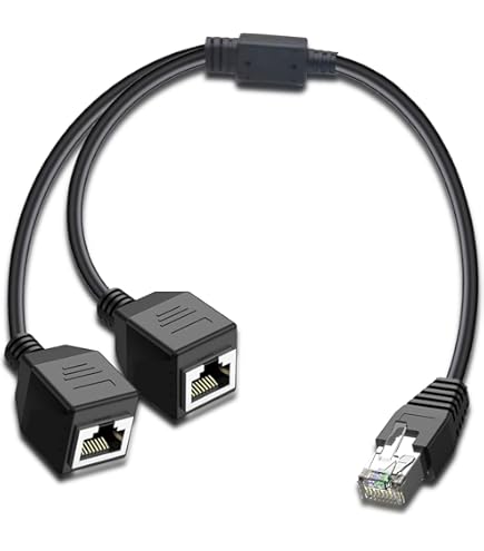 Amazon.co.jp: RJ45 オス1 - メス2 x LANスプリッターネットワーク