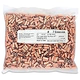 Surflon Size 7 - 1000-Piece Picture Wire Crimping Sleeves, Bronze [並行輸入品]